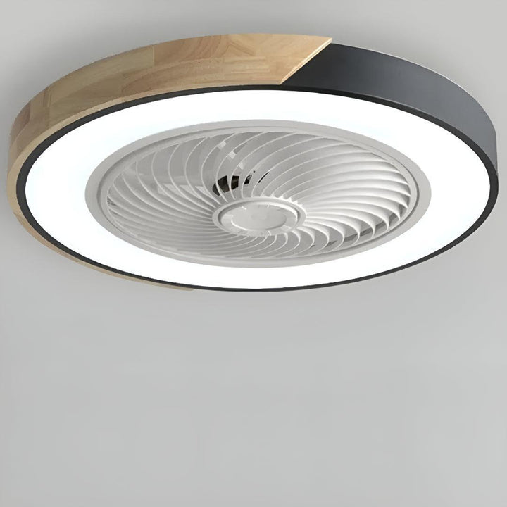 Silent Bladeless Semi Flush Ceiling Fan With Light And Remote Control