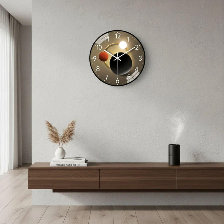 Silent Modern Wall Clock With Luminous Face