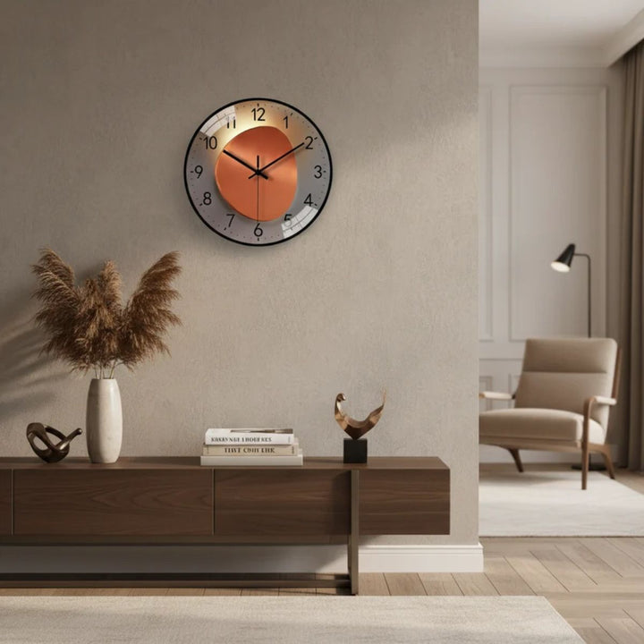 Silent Modern Wall Clock With Luminous Face