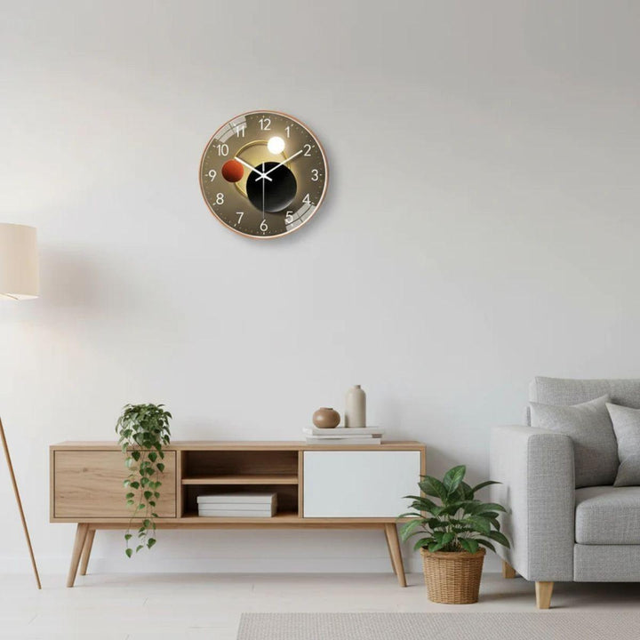 Silent Modern Wall Clock With Luminous Face