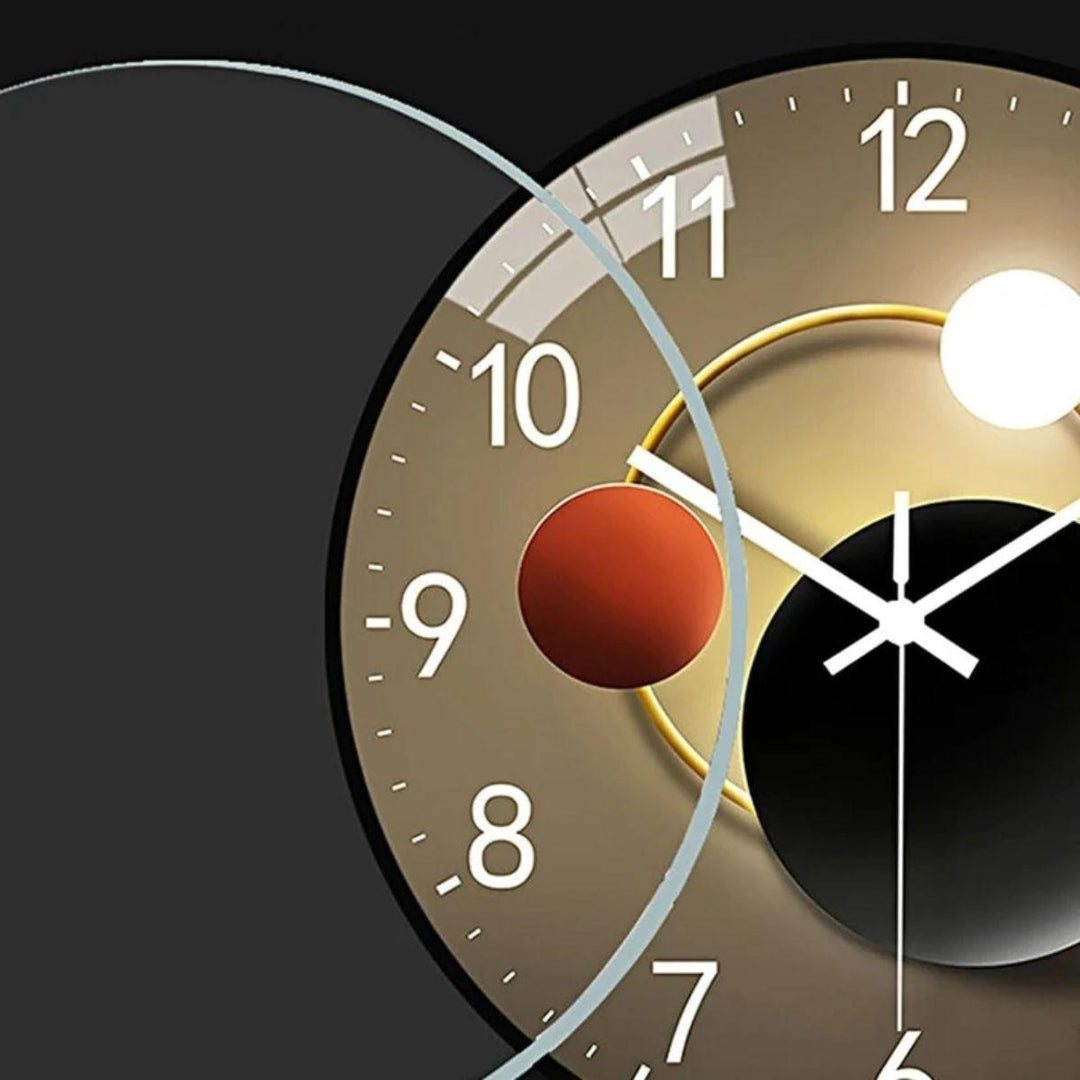Silent Modern Wall Clock With Luminous Face