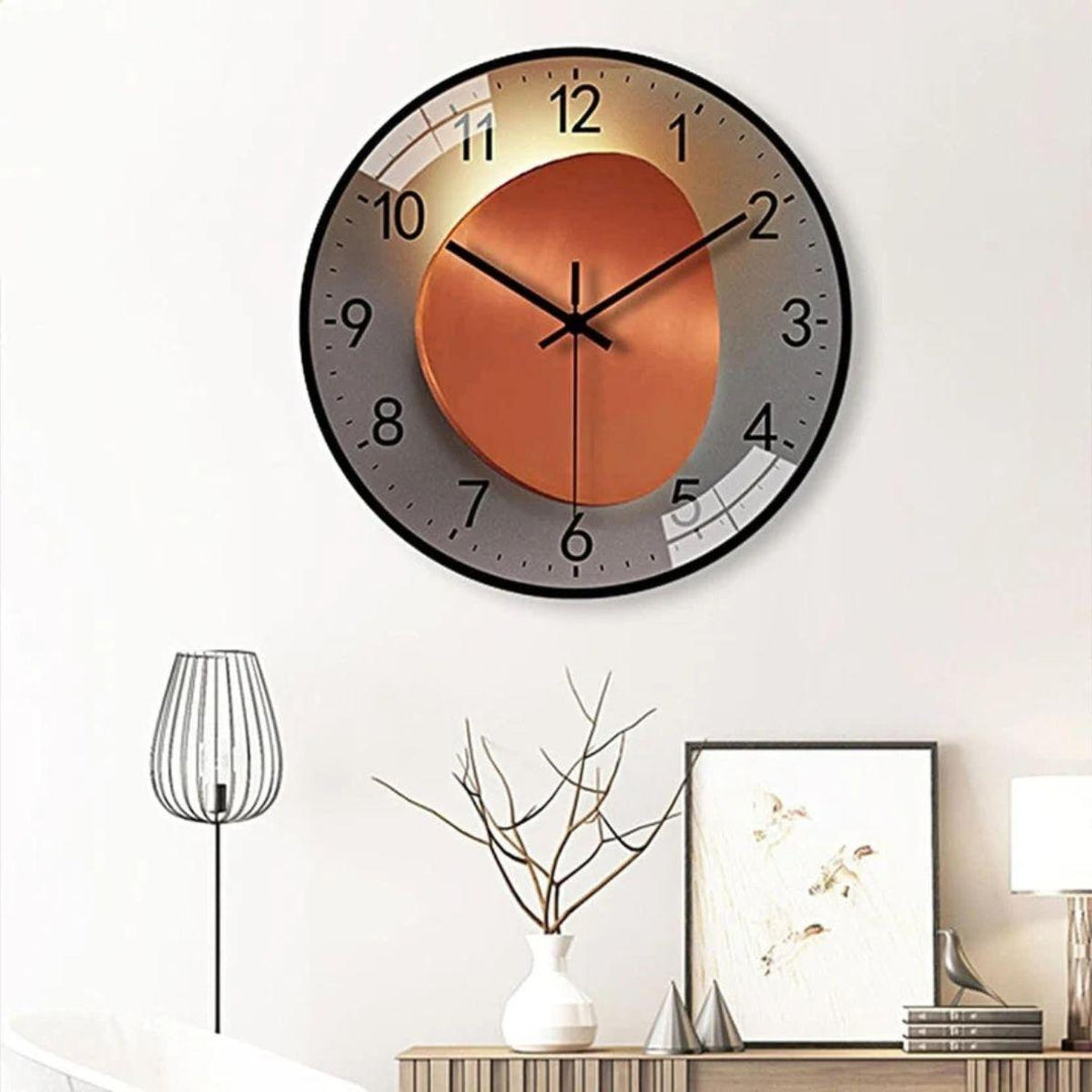 Silent Modern Wall Clock With Luminous Face