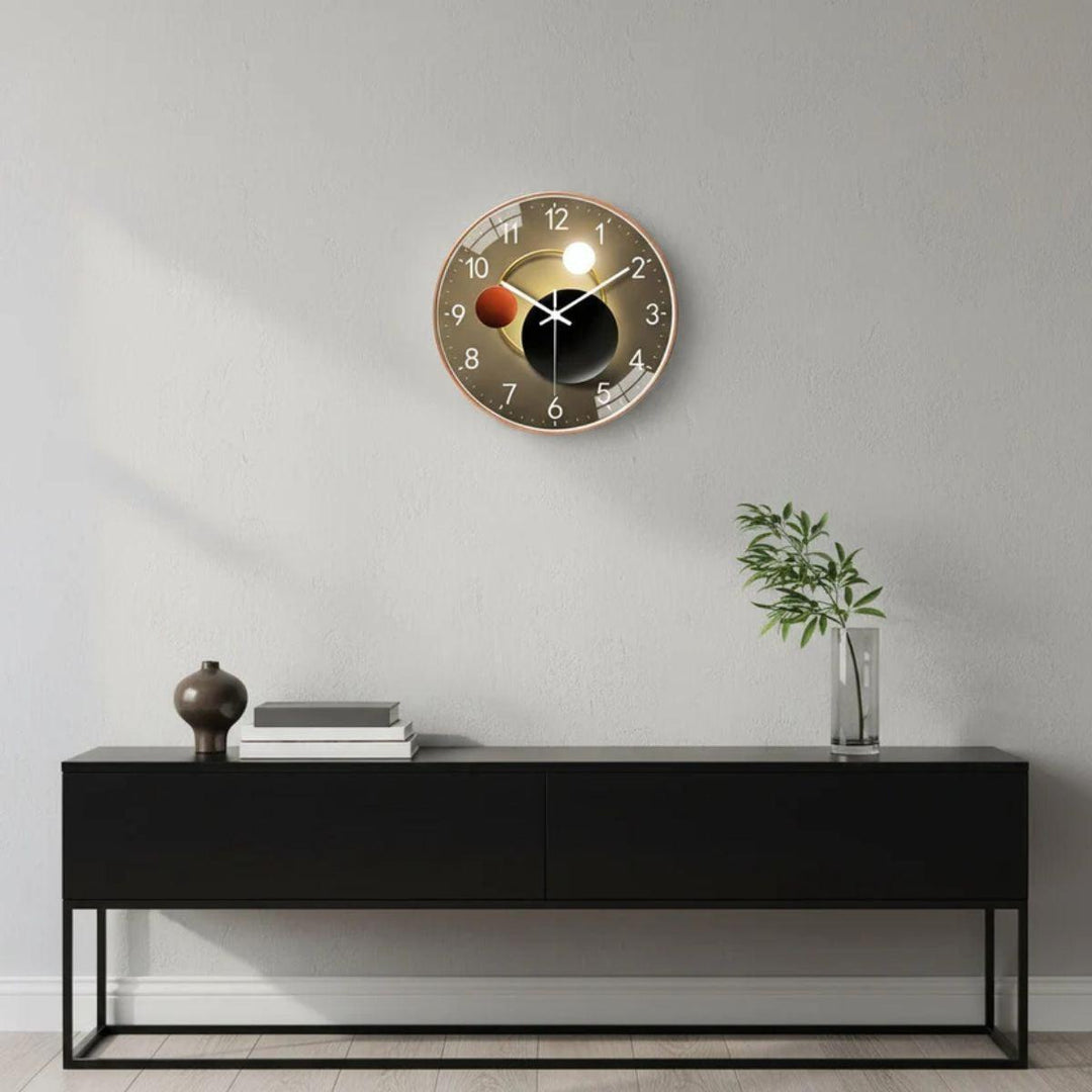 Silent Modern Wall Clock With Luminous Face
