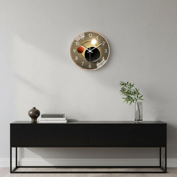 Silent Modern Wall Clock With Luminous Face