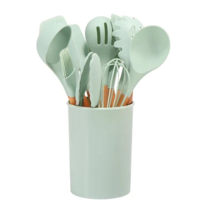 Silicone Cooking Utensils Kitchenware Set With Holder