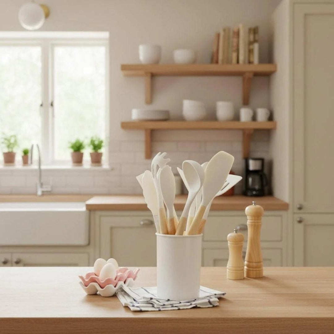 Silicone Cooking Utensils Kitchenware Set With Holder