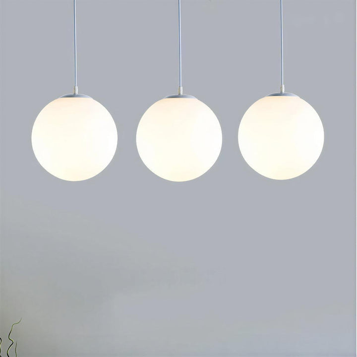Simple Pendant Fixture With Modern Globe Style
