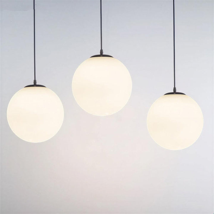 Simple Pendant Fixture With Modern Globe Style