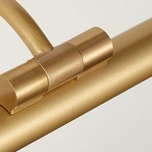 Sleek Gold Linear Vanity Above Mirror Wall Light Fixture