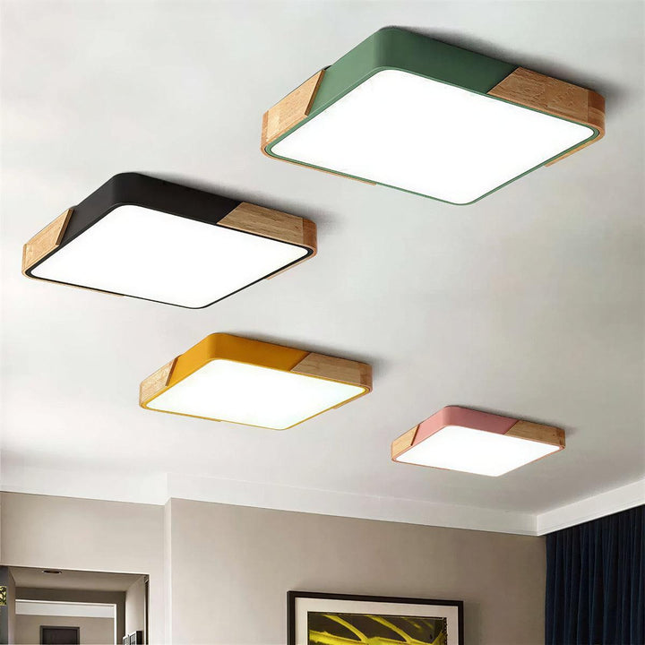 Square Flush Mount Ceiling Light Fixture For Home