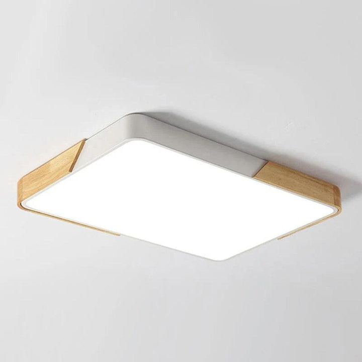 Square Flush Mount Ceiling Light Fixture For Modern Minimalist Lighting
