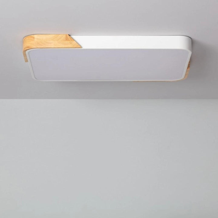 Square Flush Mount Ceiling Light Fixture For Modern Minimalist Lighting