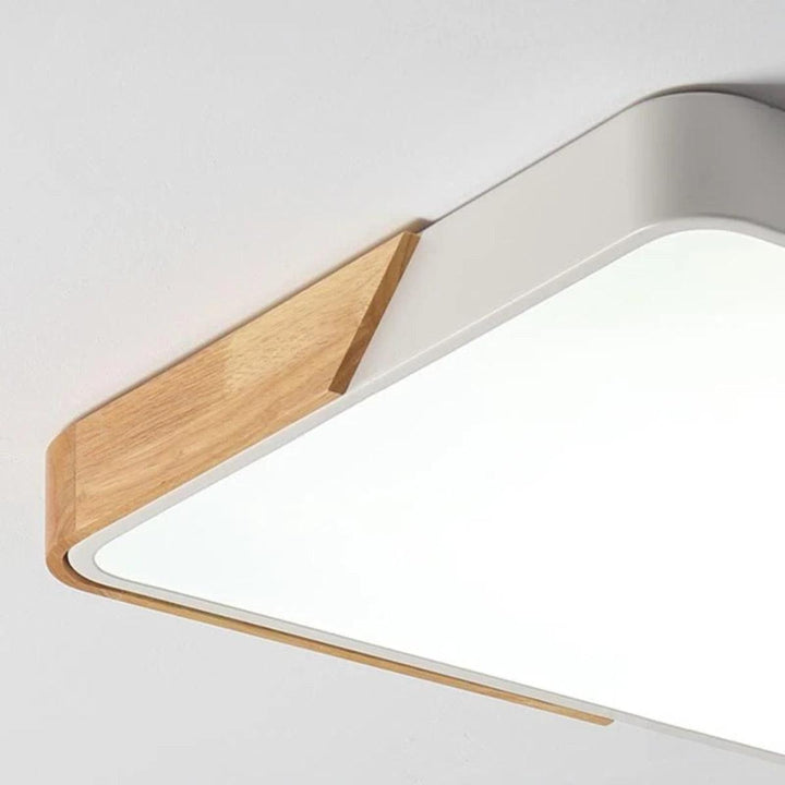 Square Flush Mount Ceiling Light Fixture For Modern Minimalist Lighting