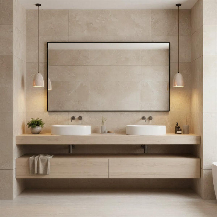 Stone Styled Kitchen Island Pendant Light With Warm Glow
