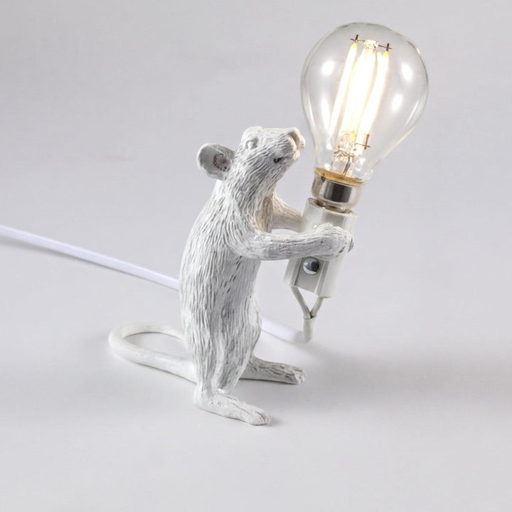 Table Lamp With Mouse Holding Light Design
