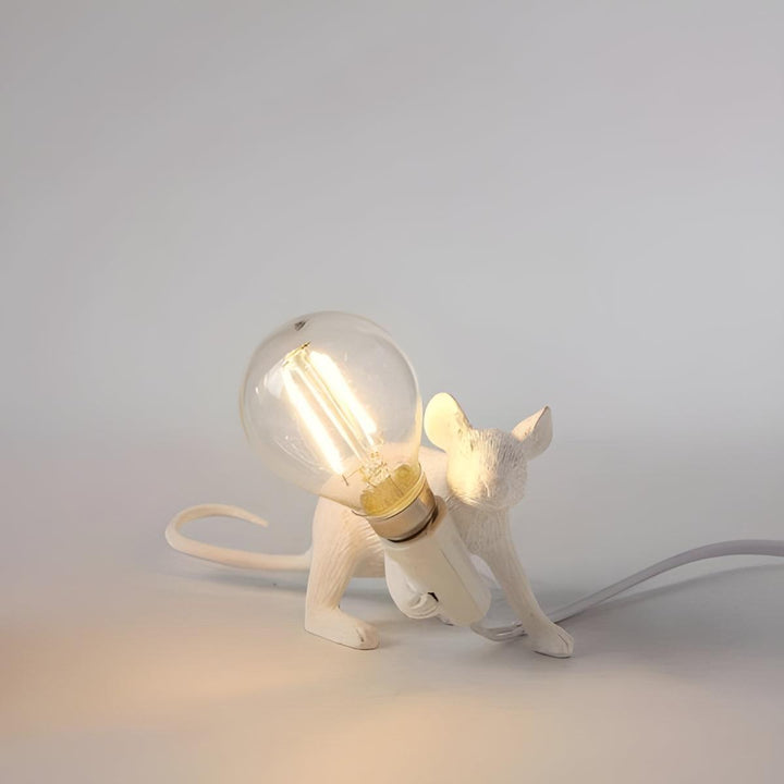 Table Lamp With Mouse Holding Light Design
