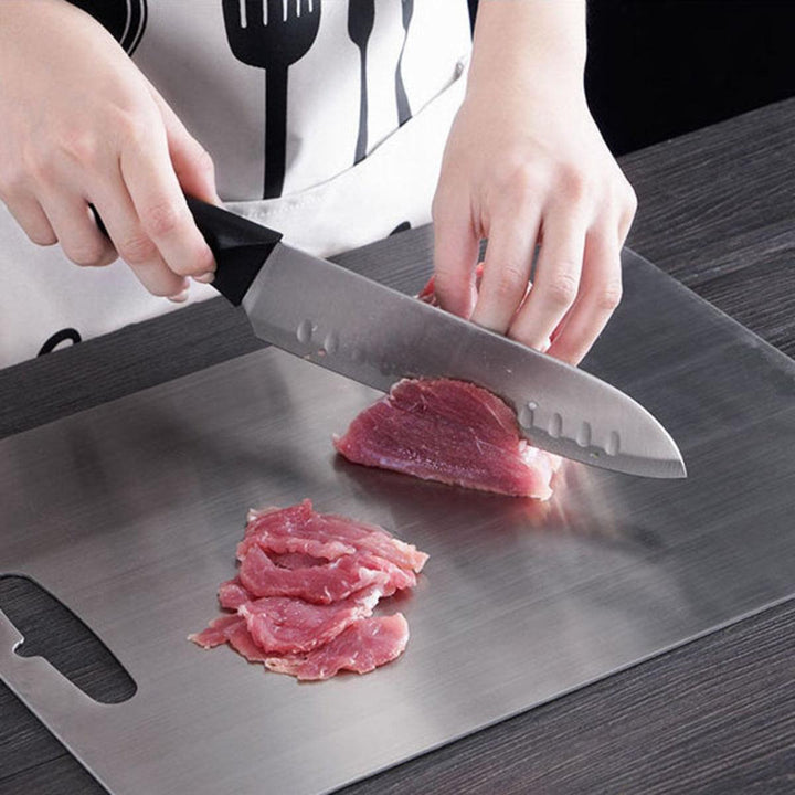 Titanium Chopping Board With Double Sided Dishwasher Safe Preparation Surface