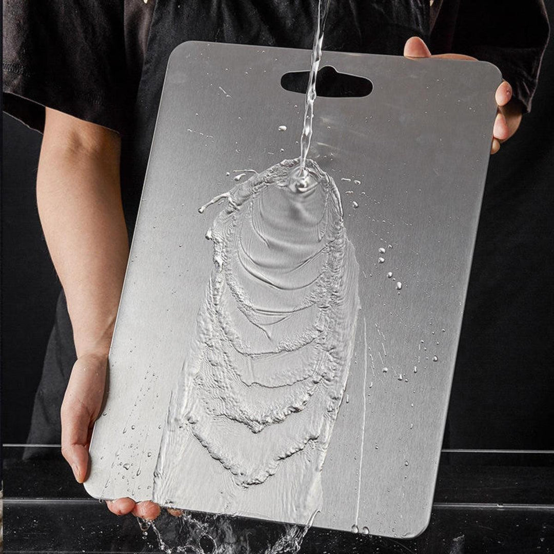 Titanium Chopping Board With Double Sided Dishwasher Safe Preparation Surface