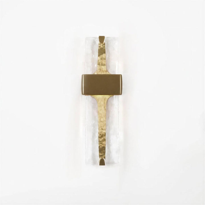 Torch Styled Wall Light with Frosted Glass Shade