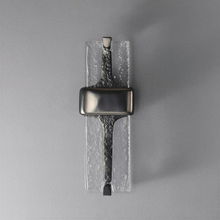 Torch Styled Wall Light with Frosted Glass Shade
