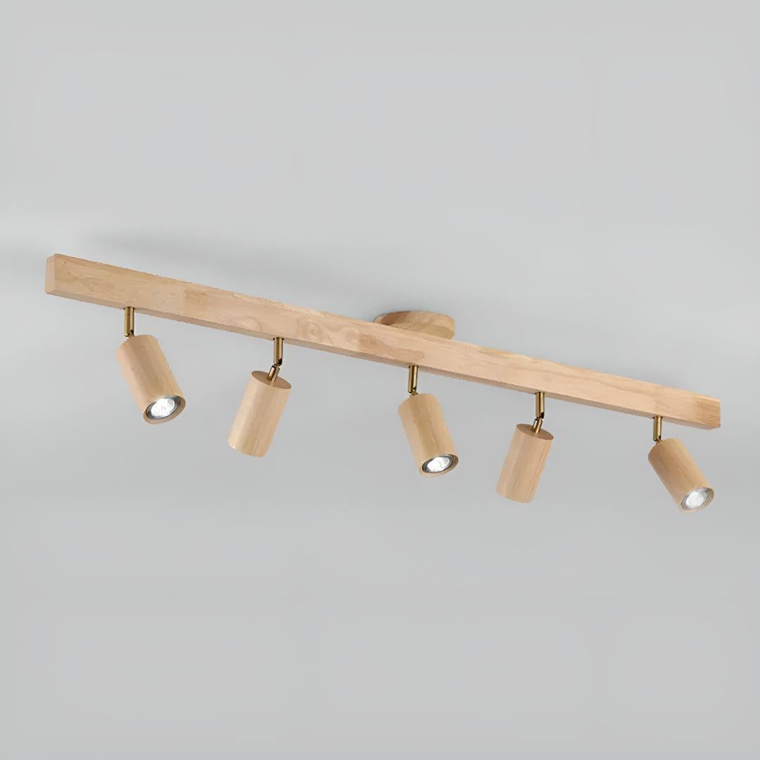 Track Ceiling Light With Adjustable Rotatable Spotlight Heads
