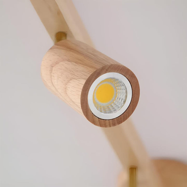 Track Ceiling Light With Adjustable Rotatable Spotlight Heads