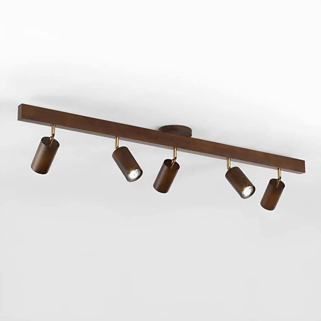 Track Ceiling Light With Adjustable Rotatable Spotlight Heads