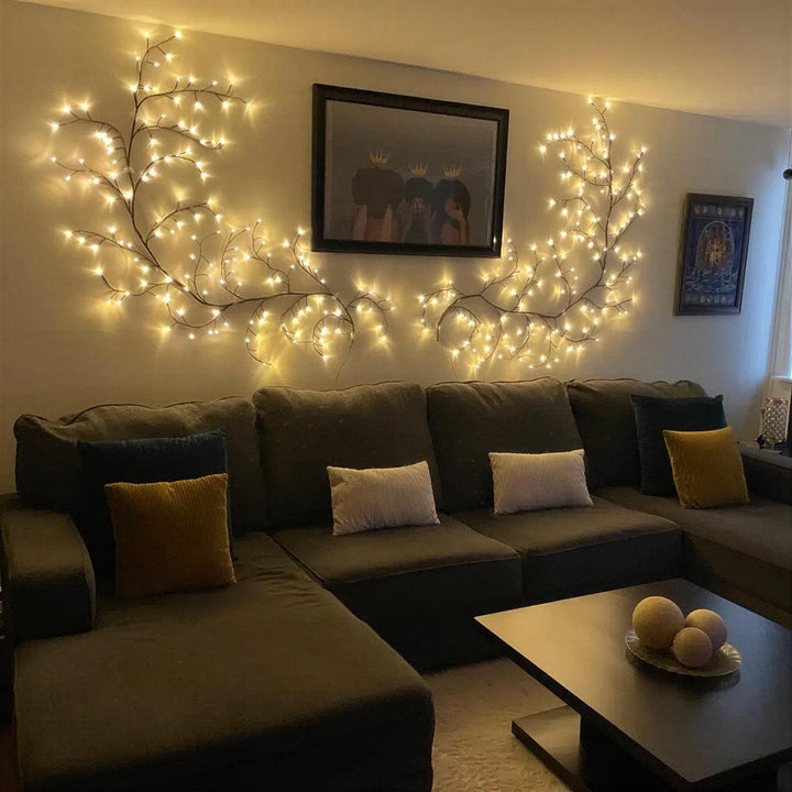 Tree Branch Vine Wall Light With Warm Glow For Home Decoration