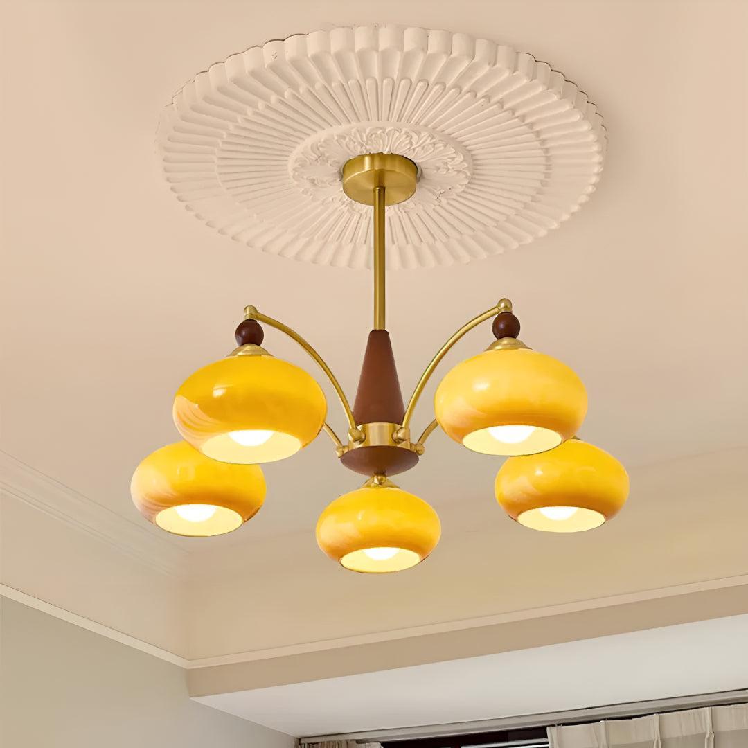 Vintage Ceiling Light Chandelier With Retro Victorian Aesthetic