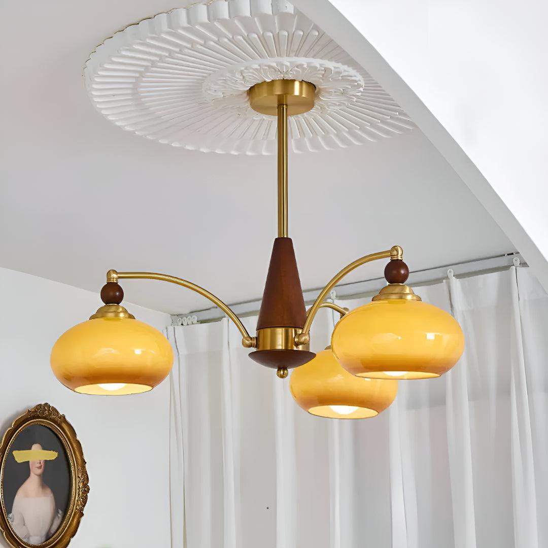 Vintage Ceiling Light Chandelier With Retro Victorian Aesthetic