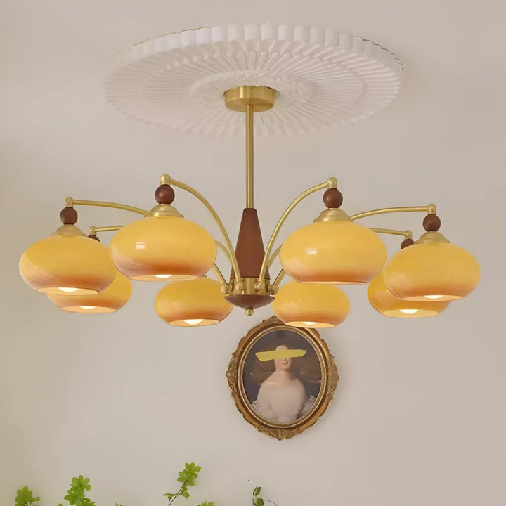 Vintage Ceiling Light Chandelier With Retro Victorian Aesthetic