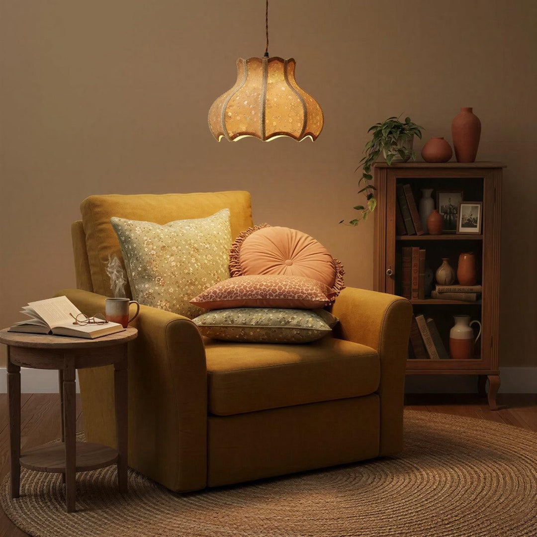 Vintage Pendant Light With Patterned Design For Interior Lighting