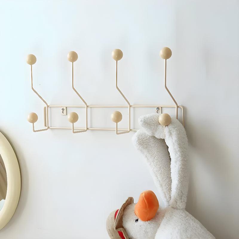 Vintage Styled Wall Mounted Coat Rack For Coats And Hats