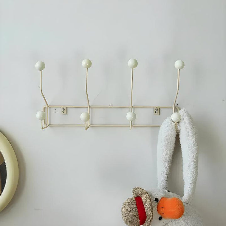 Vintage Styled Wall Mounted Coat Rack For Coats And Hats