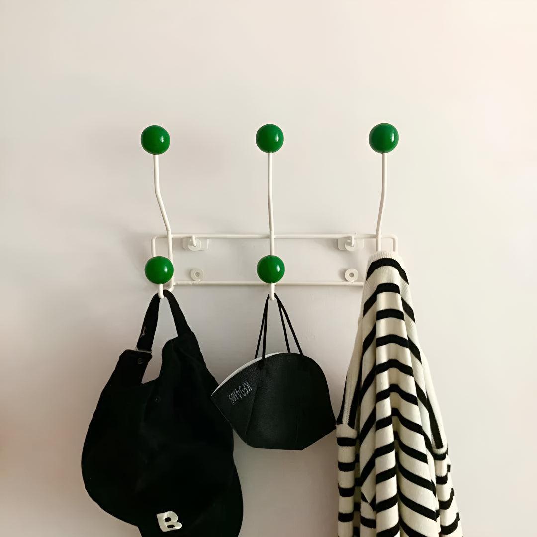 Vintage Styled Wall Mounted Coat Rack For Coats And Hats