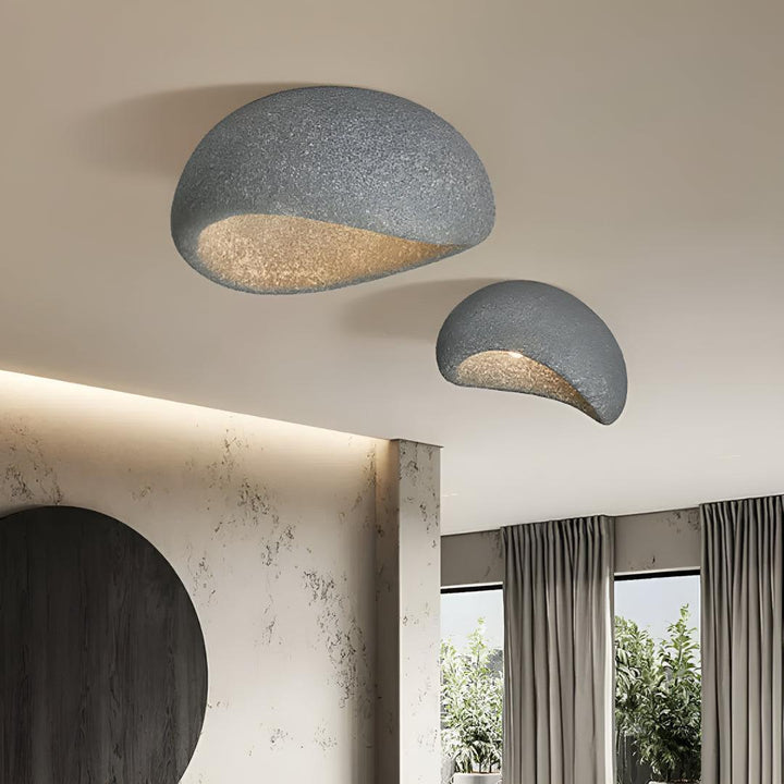 Wabi Sabi Japandi Flush Mount Ceiling Light