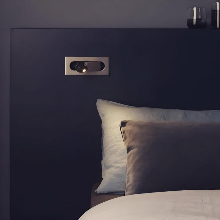 Wall Mounted Bedside Reading Light With Adjustable Head