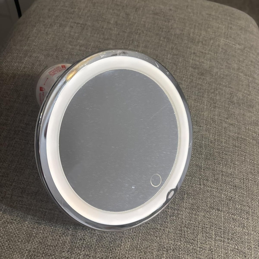 Wall Mounted LED Magnifying Vanity Mirror With 10x Zoom And Bright Lighting For Makeup
