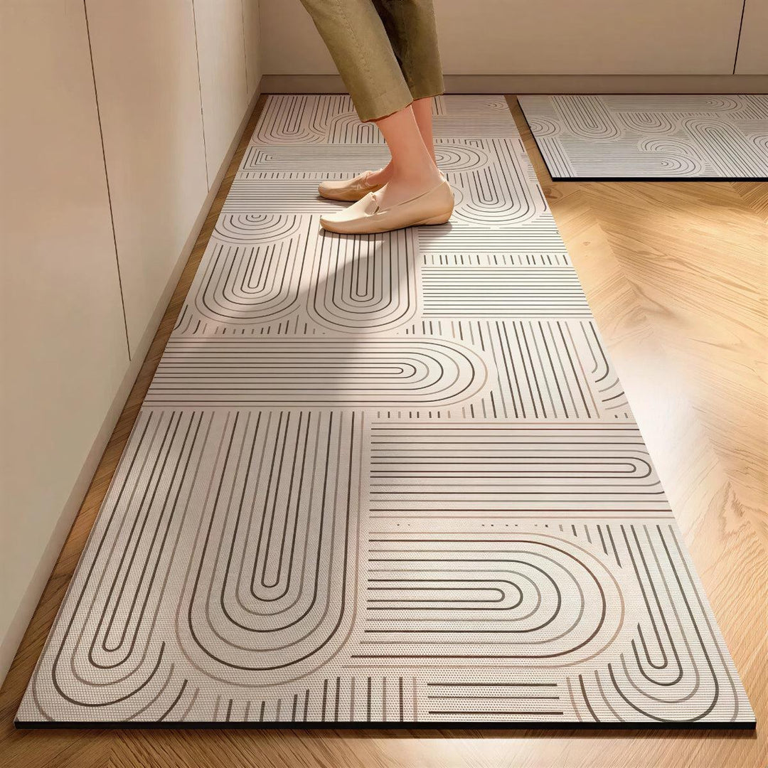 Washable Kitchen Runner Mat With Protective Non Slip Backing