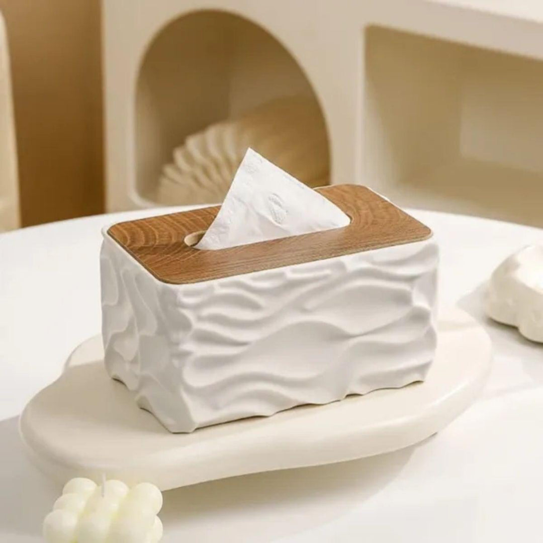 Wave Texture Tissue Napkin Box Cover