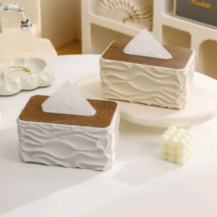 Wave Texture Tissue Napkin Box Cover