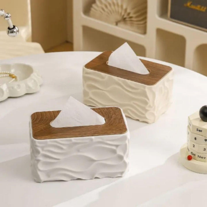 Wave Texture Tissue Napkin Box Cover