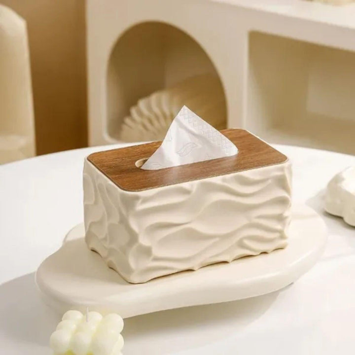 Wave Texture Tissue Napkin Box Cover