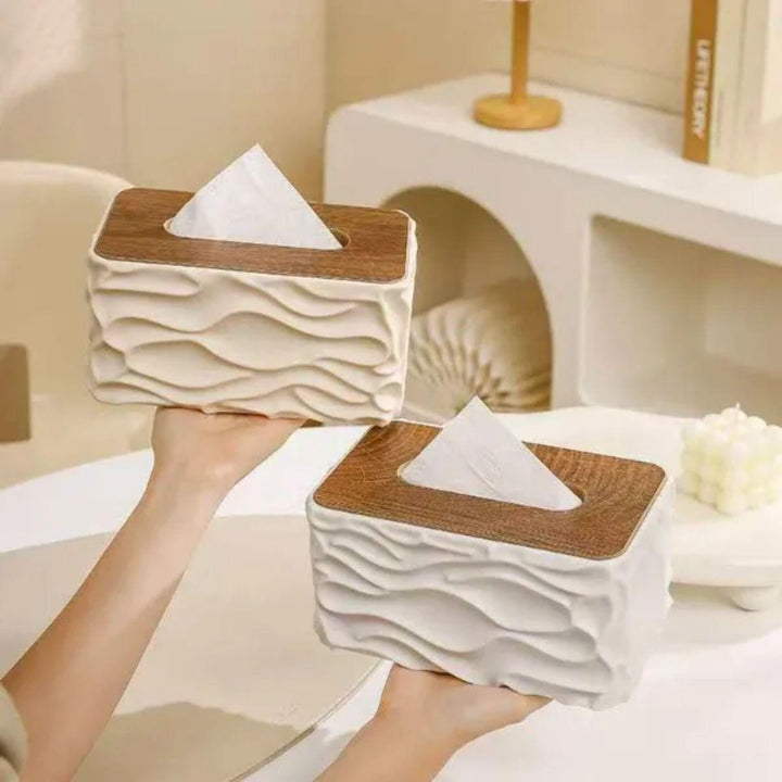 Wave Texture Tissue Napkin Box Cover