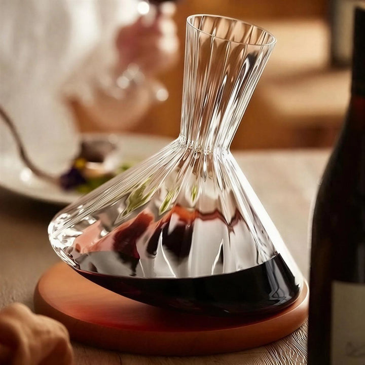 Wine Aerator Decanter Carafe With Rotating Base