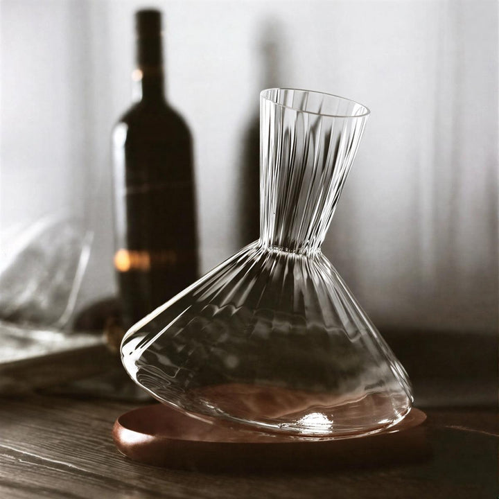 Wine Aerator Decanter Carafe With Rotating Base