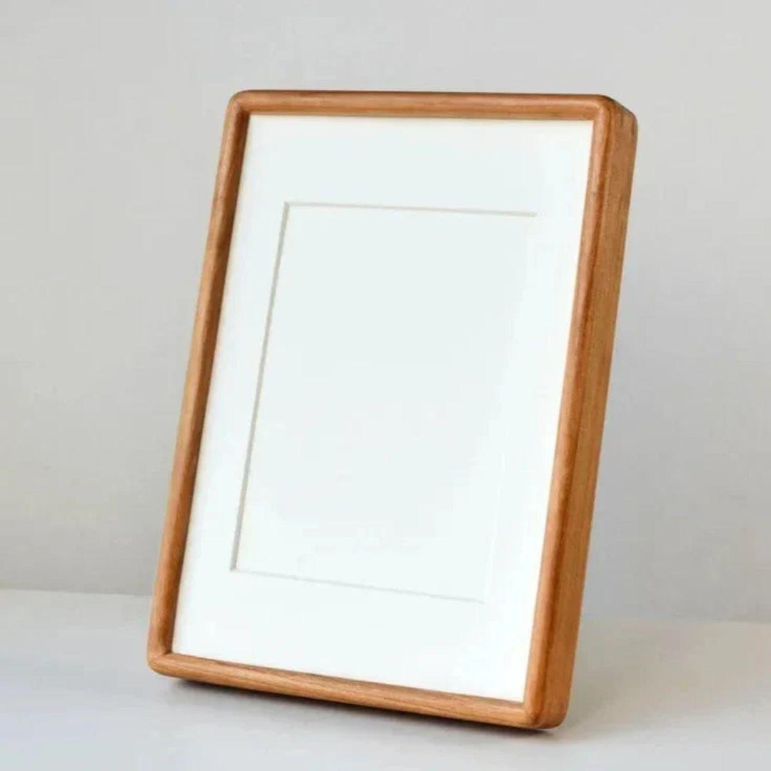 Wooden Picture Photo Frame With Rounded Corners For Table Cabinet