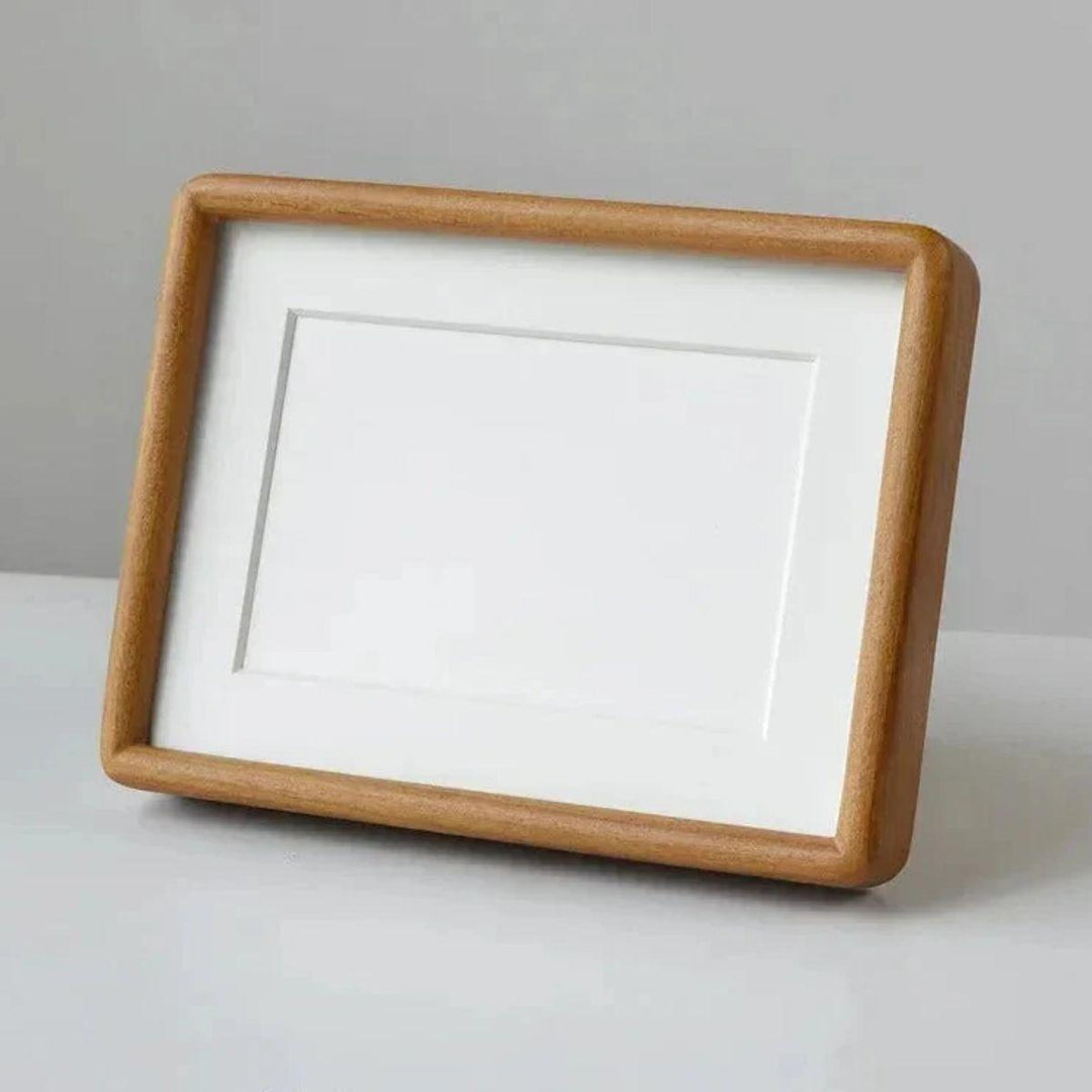 Wooden Picture Photo Frame With Rounded Corners For Table Cabinet